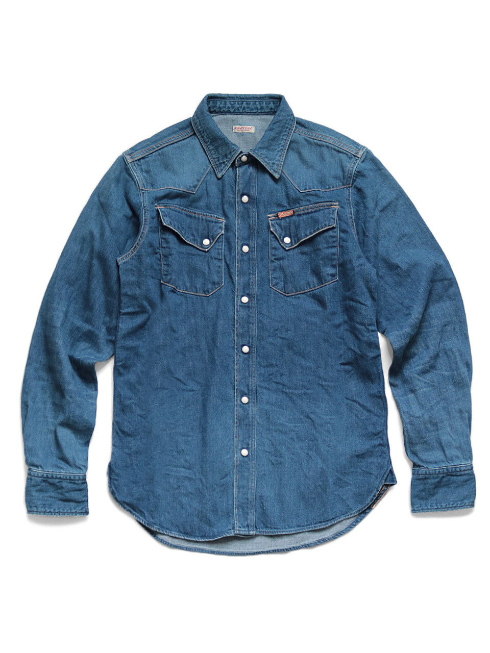 KAPITAL Shirt 8Oz Denim Western Shirt (Processed)