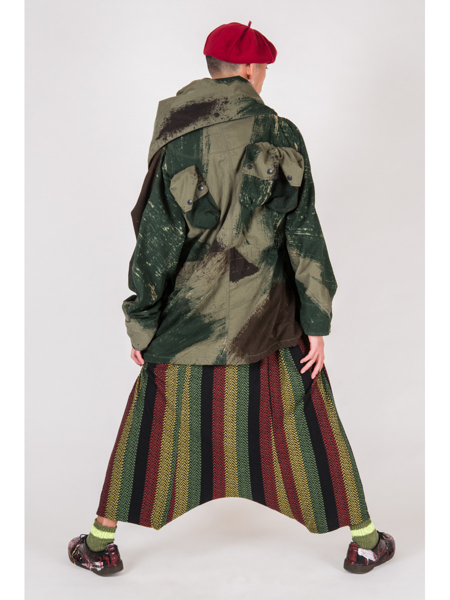 KAPITAL Coat Ripstop Brushed Camo Alpine Ring Coat