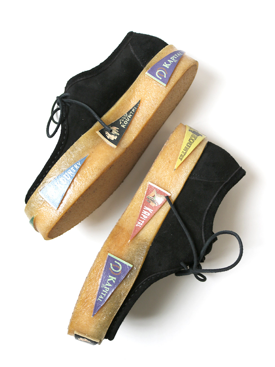 KAPITAL Shoes Leather SRUF Wallaby (Pennant Sole)