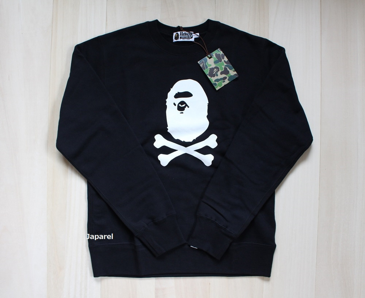 BAPE A Bathing Ape Pirate Sweatshirt 2016 S/S BLACK Online Shop to