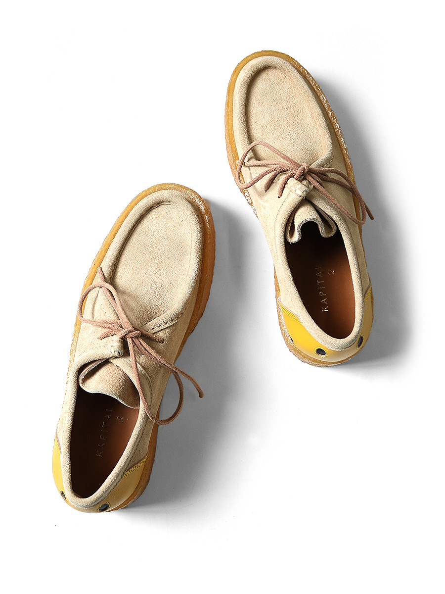 KAPITAL Shoes Leather Heel Smiley SURF Wallaby