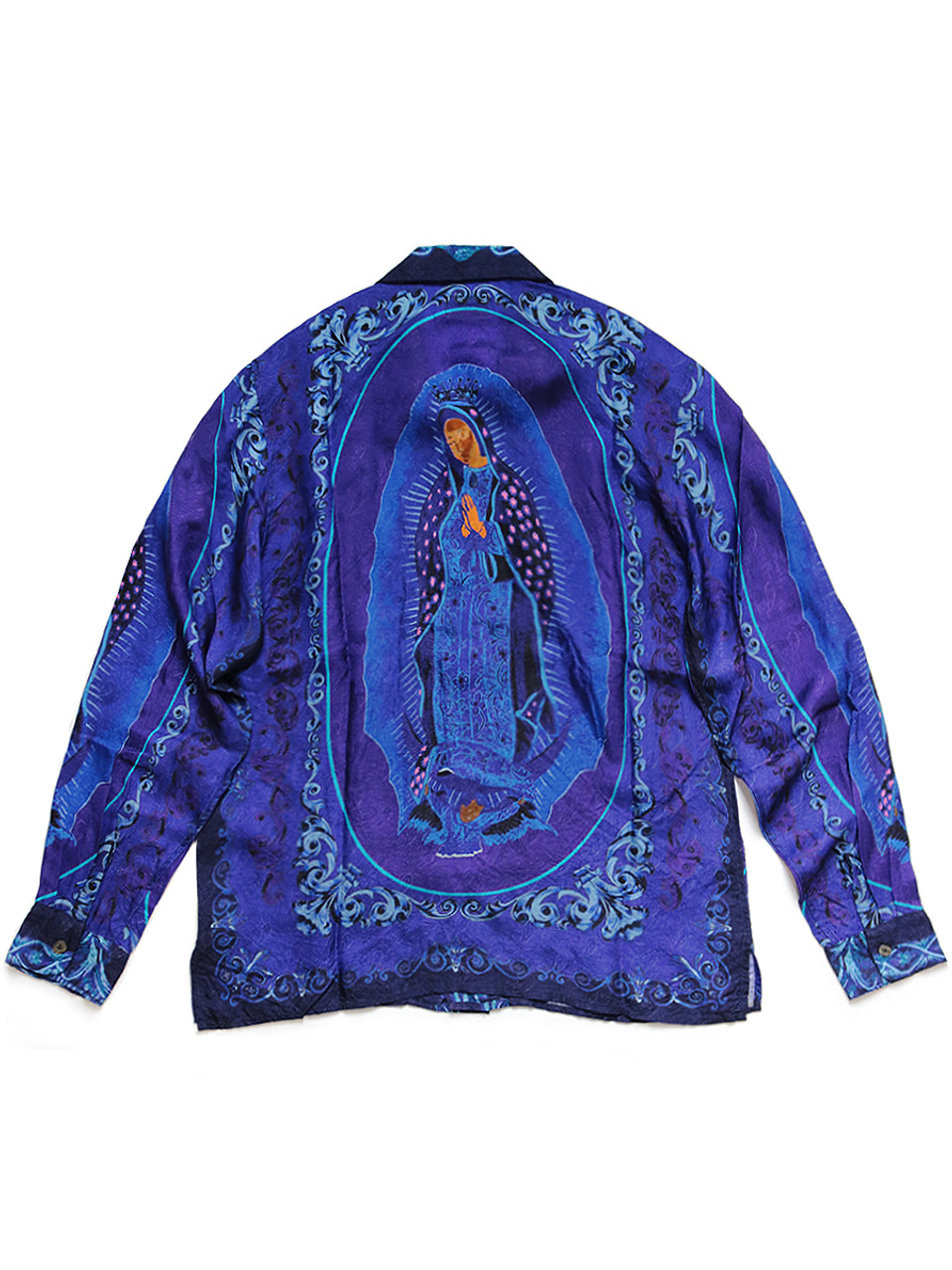 KAPITAL Shirt Rayon Virgin Maria pt Open Collar Shirt