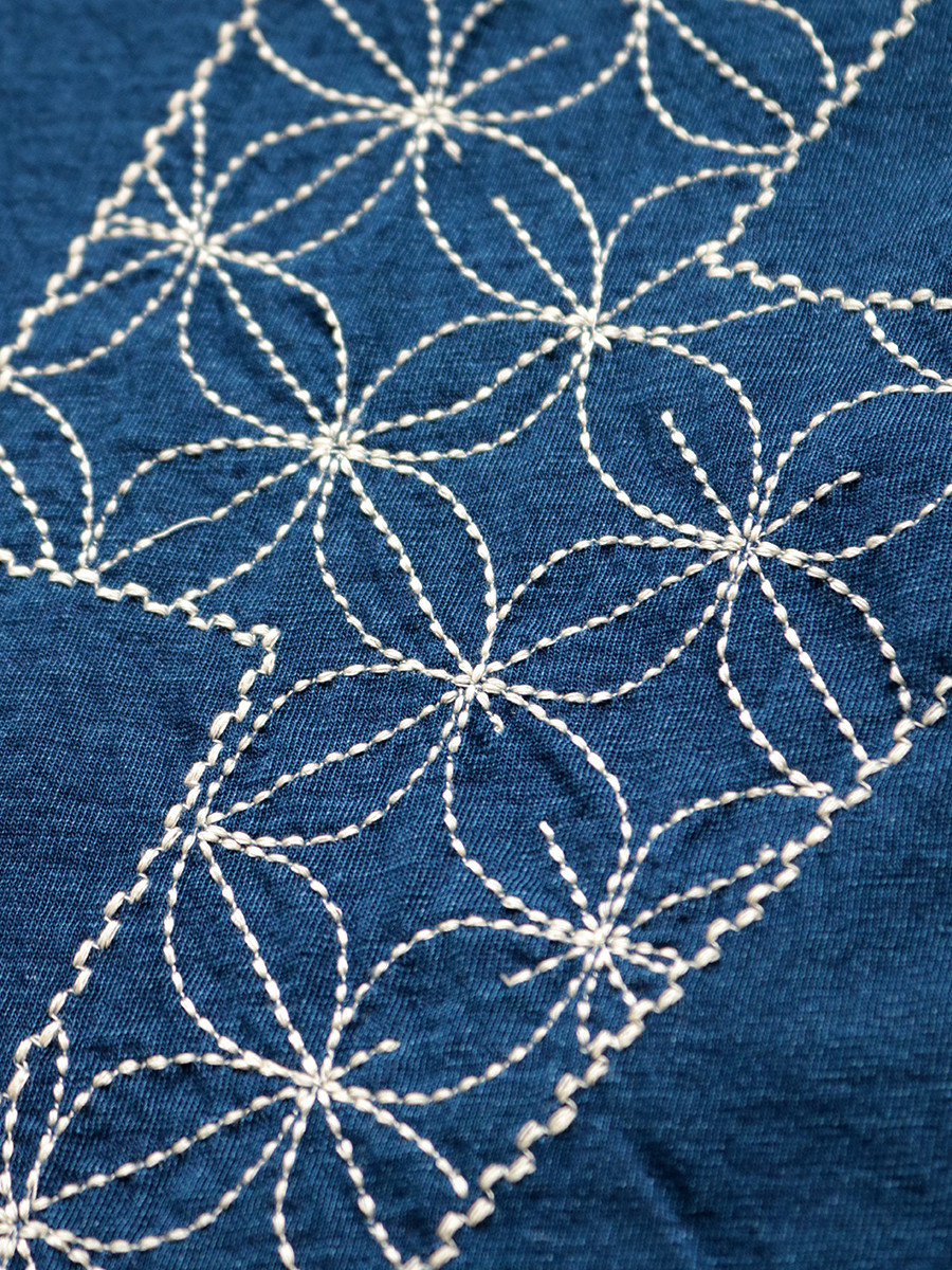 KAPITAL T-Shirt IDG Tianzhu Cron Long T (Thunder Sashiko Embroidery)