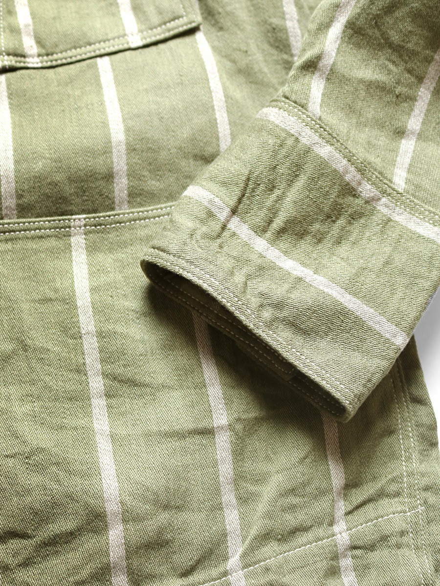 KAPITAL Jacket/Vest Linen Phillies Stripe CACTUS Coveralls