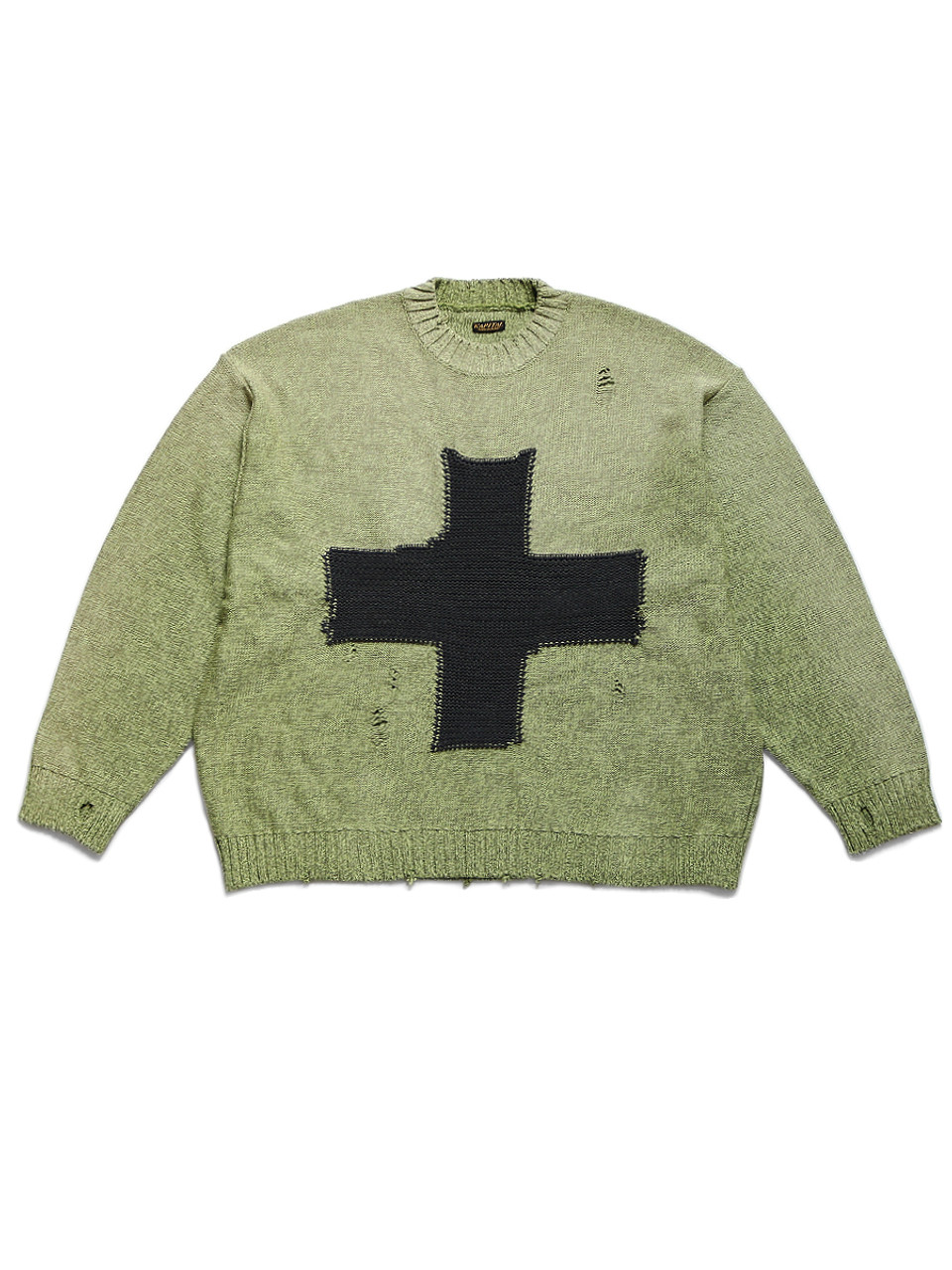 雛祭り限定価格●新品●NKNIT♡pattern pullover sweat NKNIT ♡pattern KNIT ハートパターンニットショート