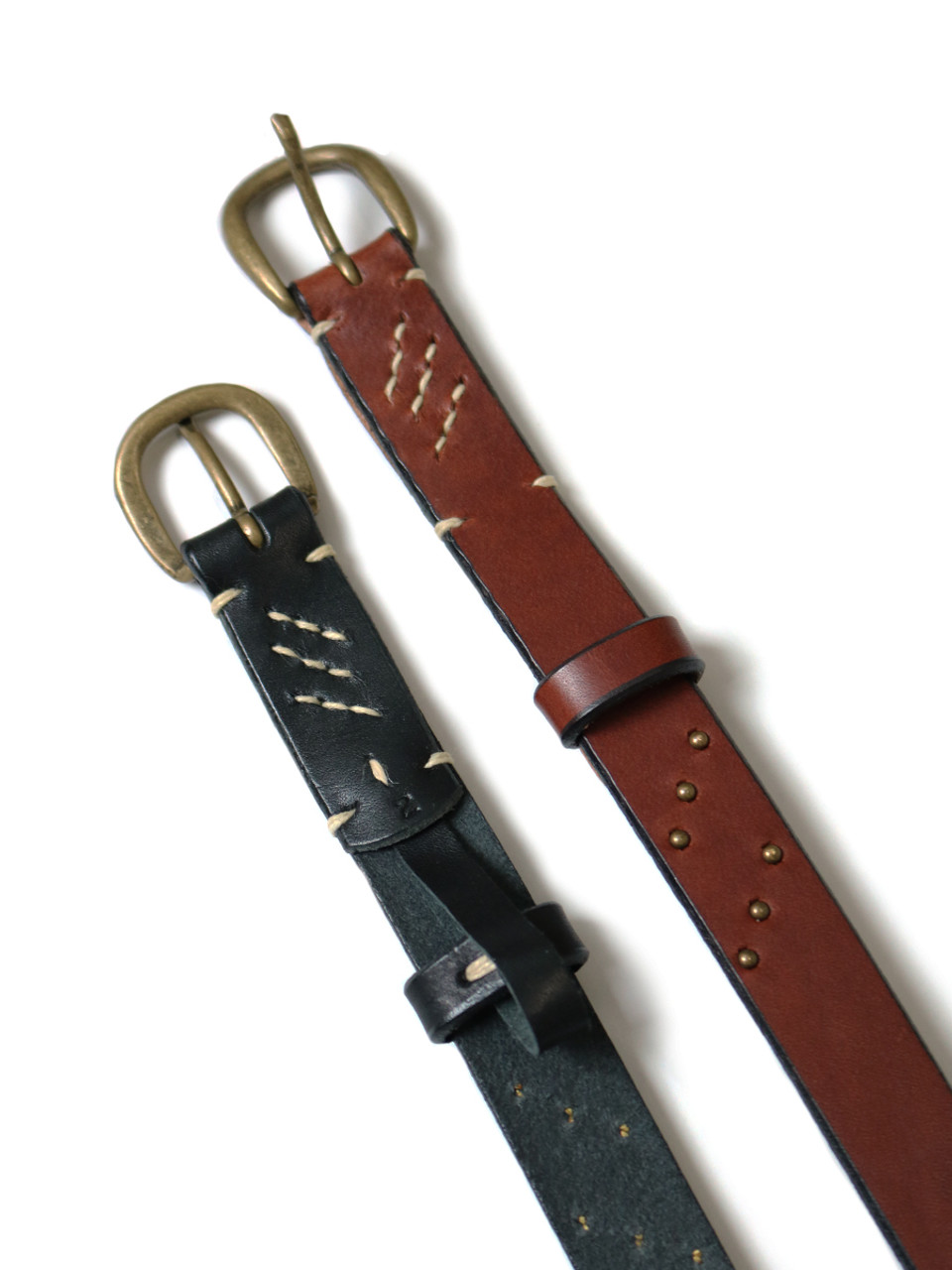 Leather Stud Belt (Amenimomakezu) K2005XG816