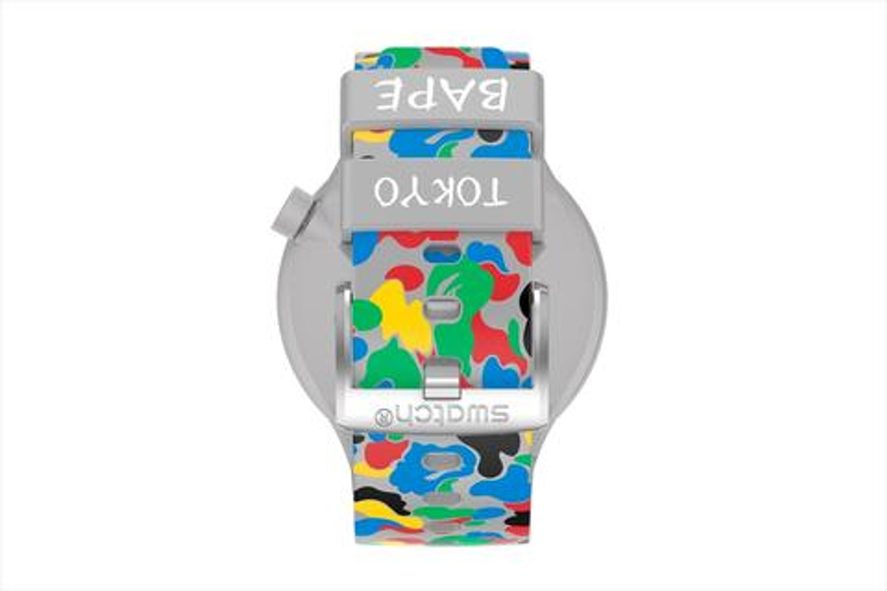 2024限定セールBape swatch TOKYO GRAY MULTI CAMO 腕時計(アナログ)