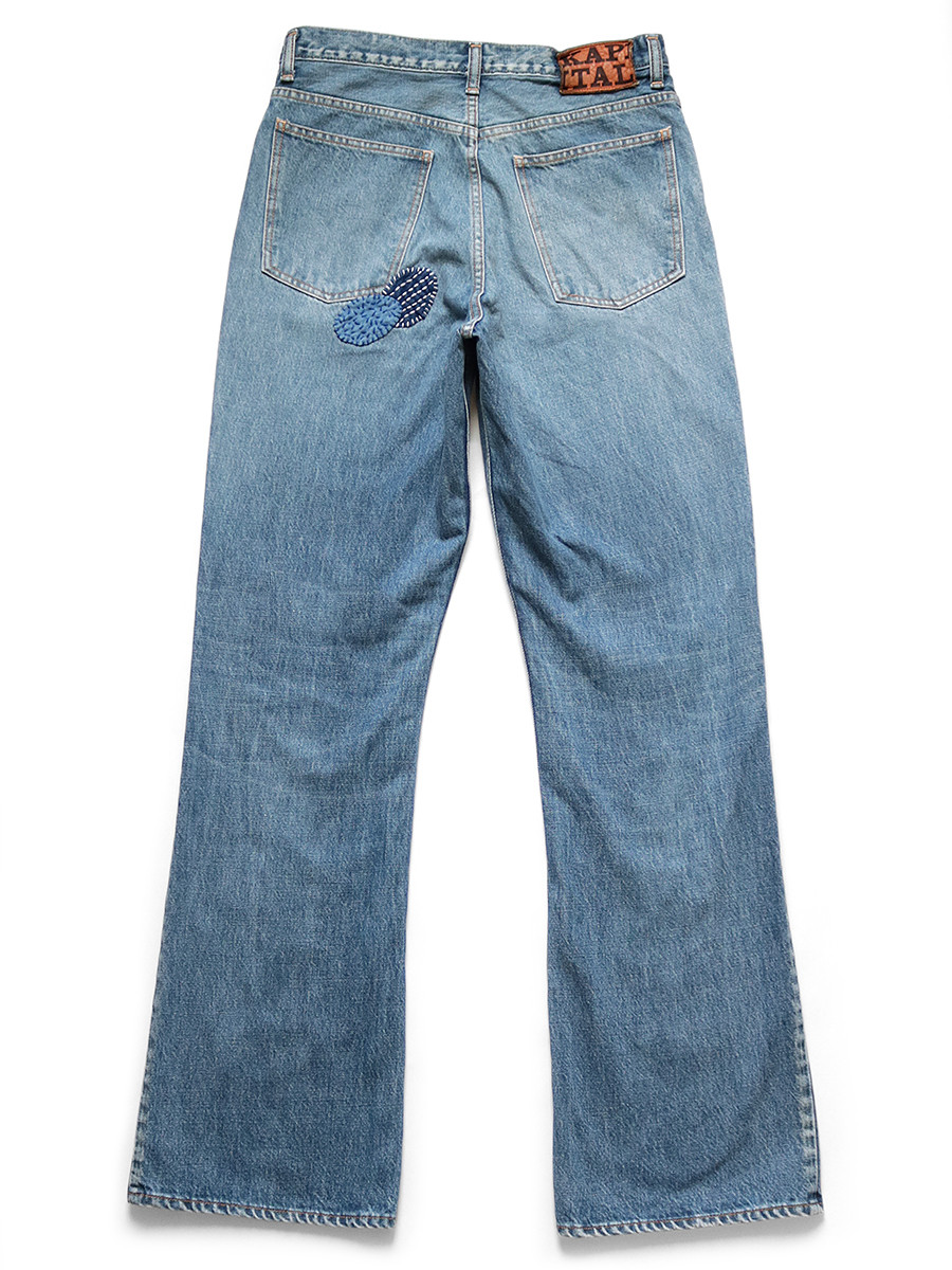 KAPITAL Pants/Shorts 14Oz Denim 5P Rat Flare Pants M's (Cactus