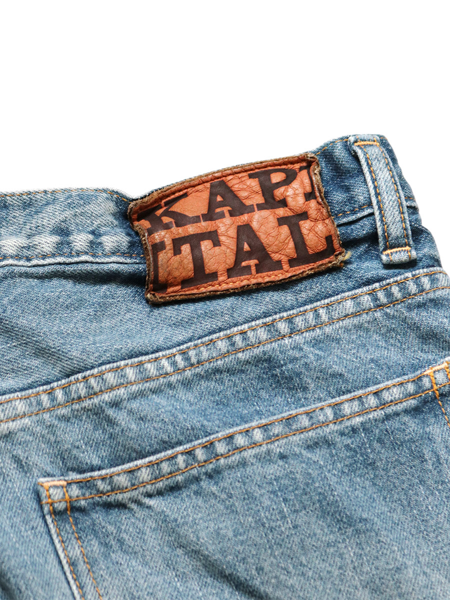 KAPITAL Pants/Shorts 14Oz Denim 5P Rat Flare Pants M's (Cactus