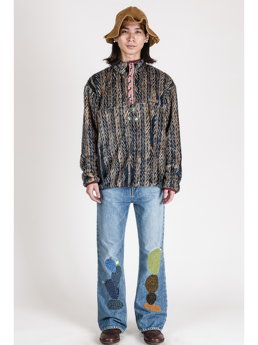 KAPITAL Pants/Shorts 14Oz Denim 5P Rat Flare Pants M's (Cactus