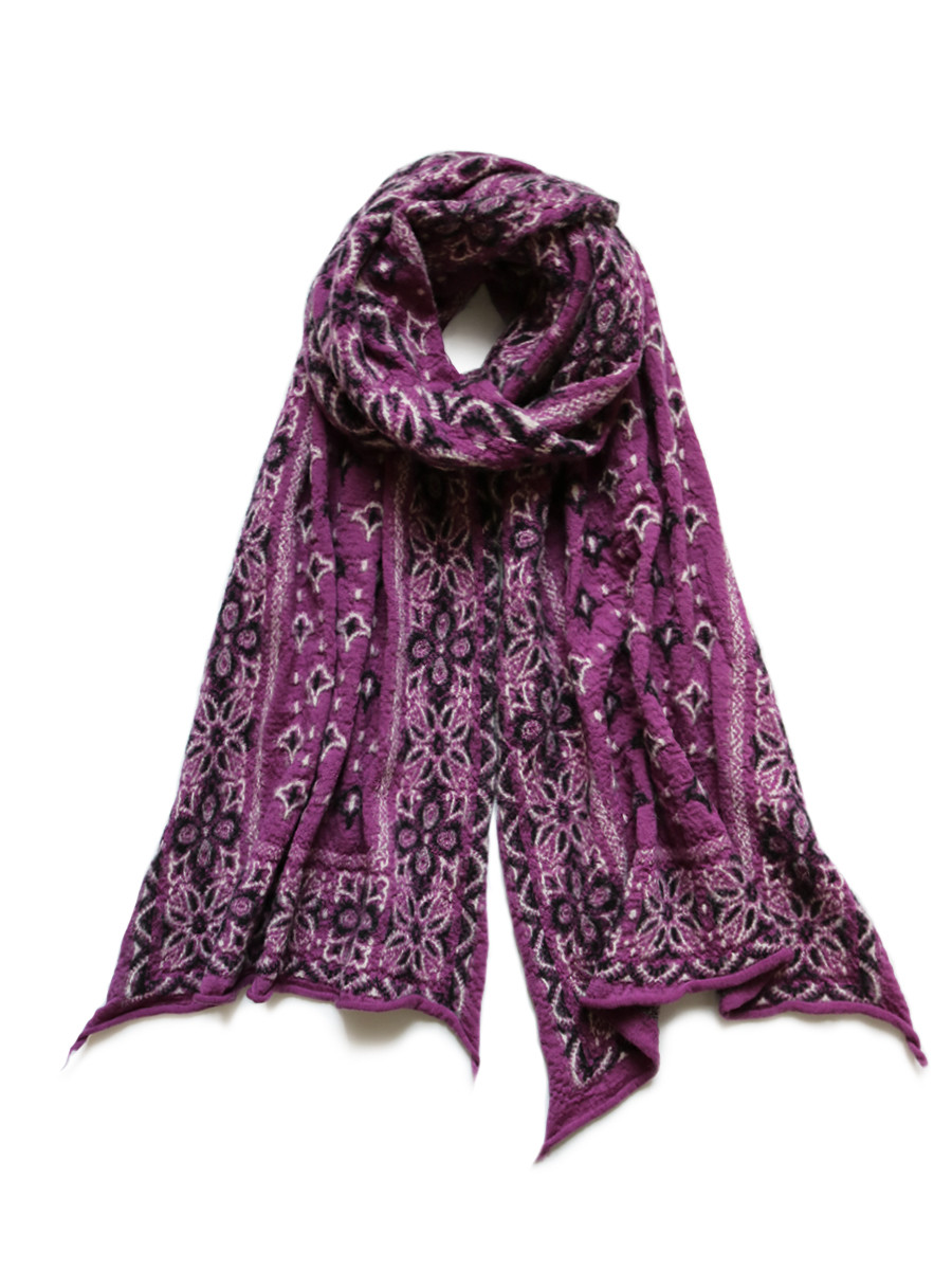 KAPITAL Scarves Wool Colorful BIG Mama Bandana Muffler