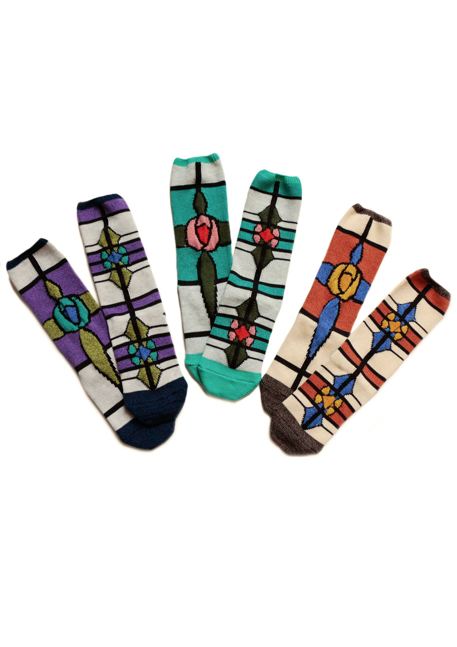 KAPITAL Socks 96 Stained Glass Socks