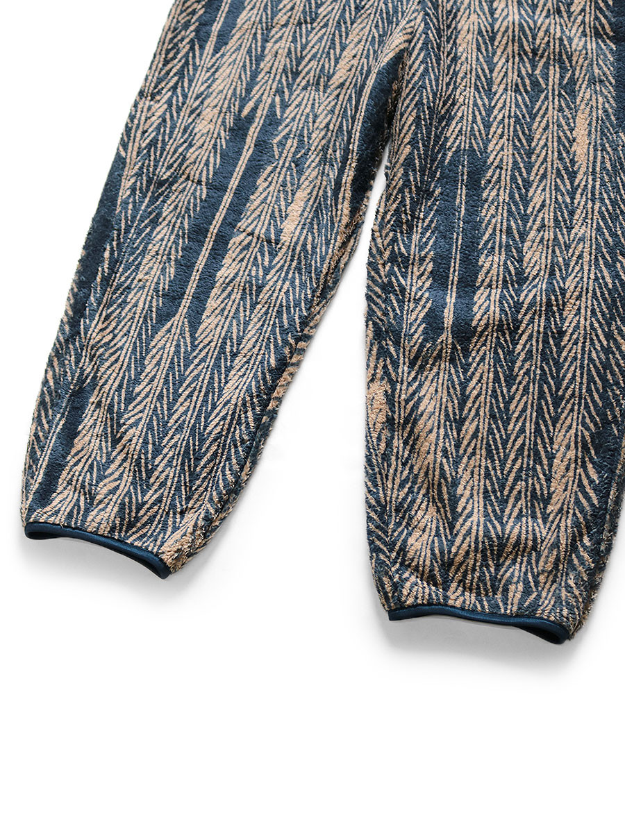KAPITAL Pants/Shorts JAVA-YABANE Pattern Fleece Overalls