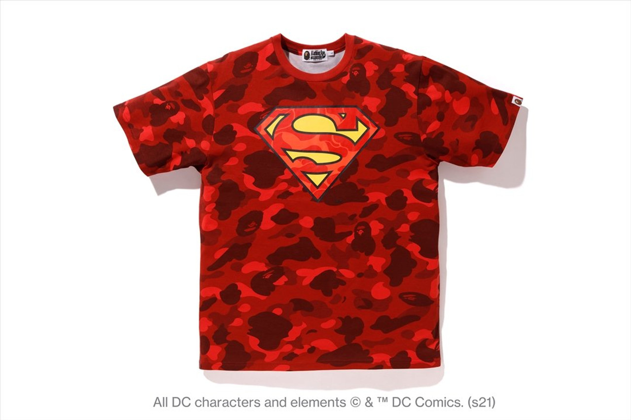 [BAPE X DC] SUPERMAN COLOR CAMO TEE 1H23-109-910