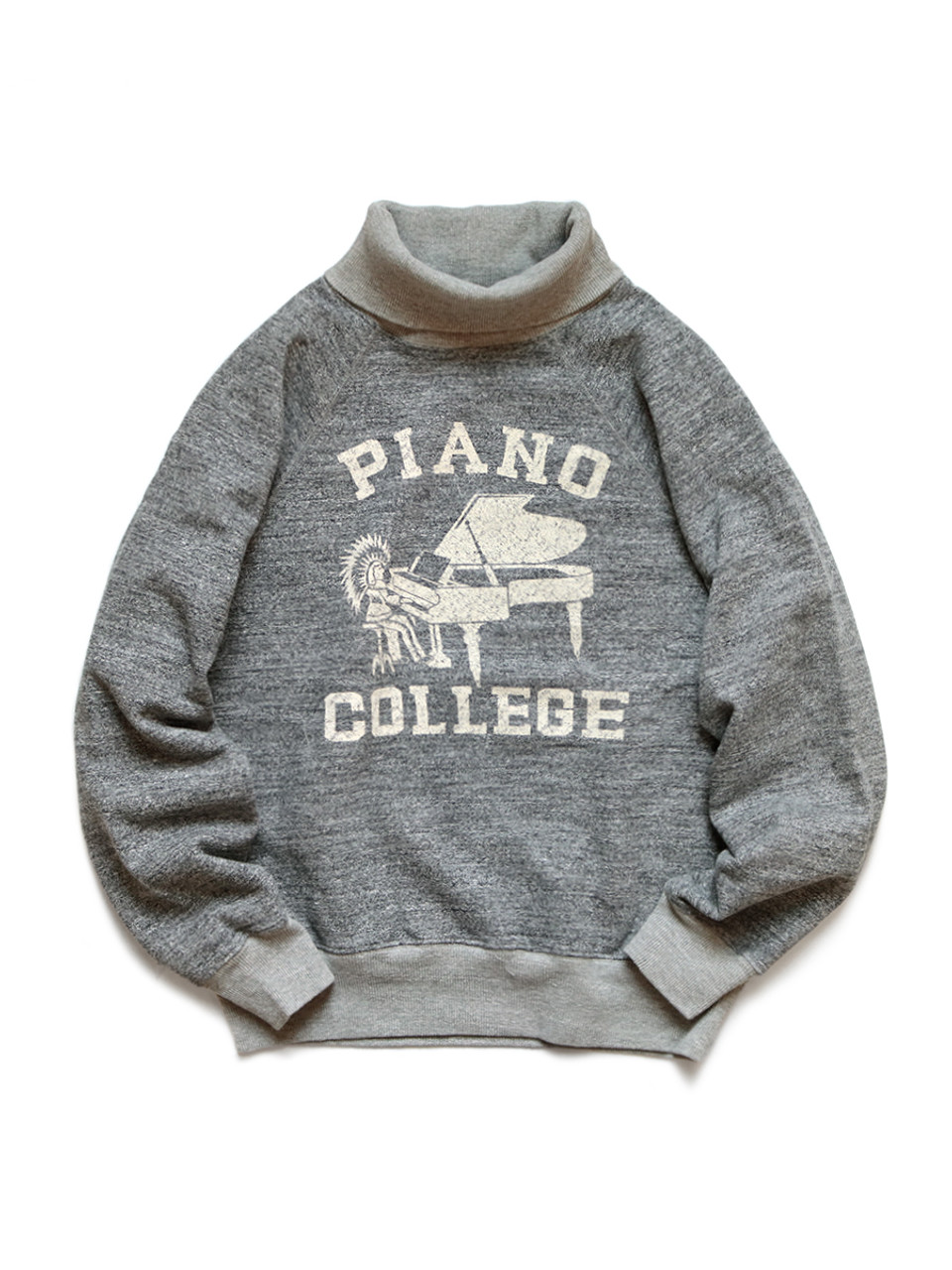 KAPITAL Sweat Shirt TOP Fleece Laglan High Neck Sweatshirts (PIANO