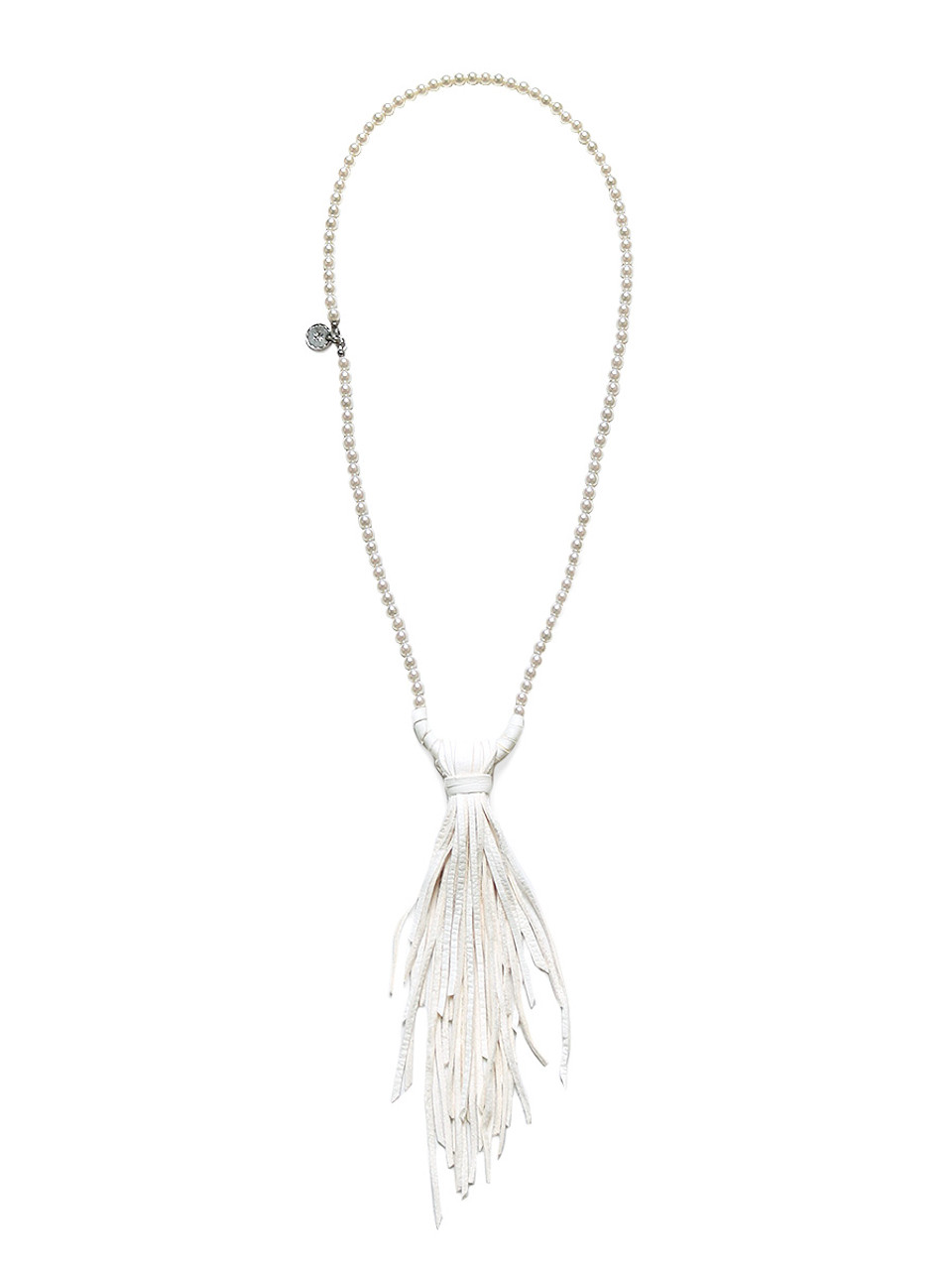 KAPITAL Jewelry Pearl x Deer Skin Chippewa Necklace