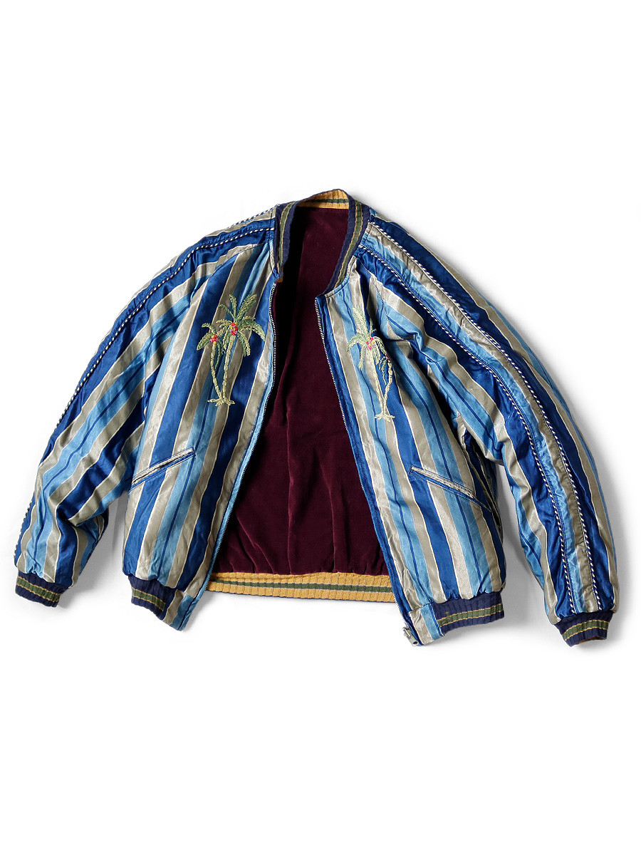KAPITAL Jacket/Vest IDG Rayon Stripe Souvenir JKT