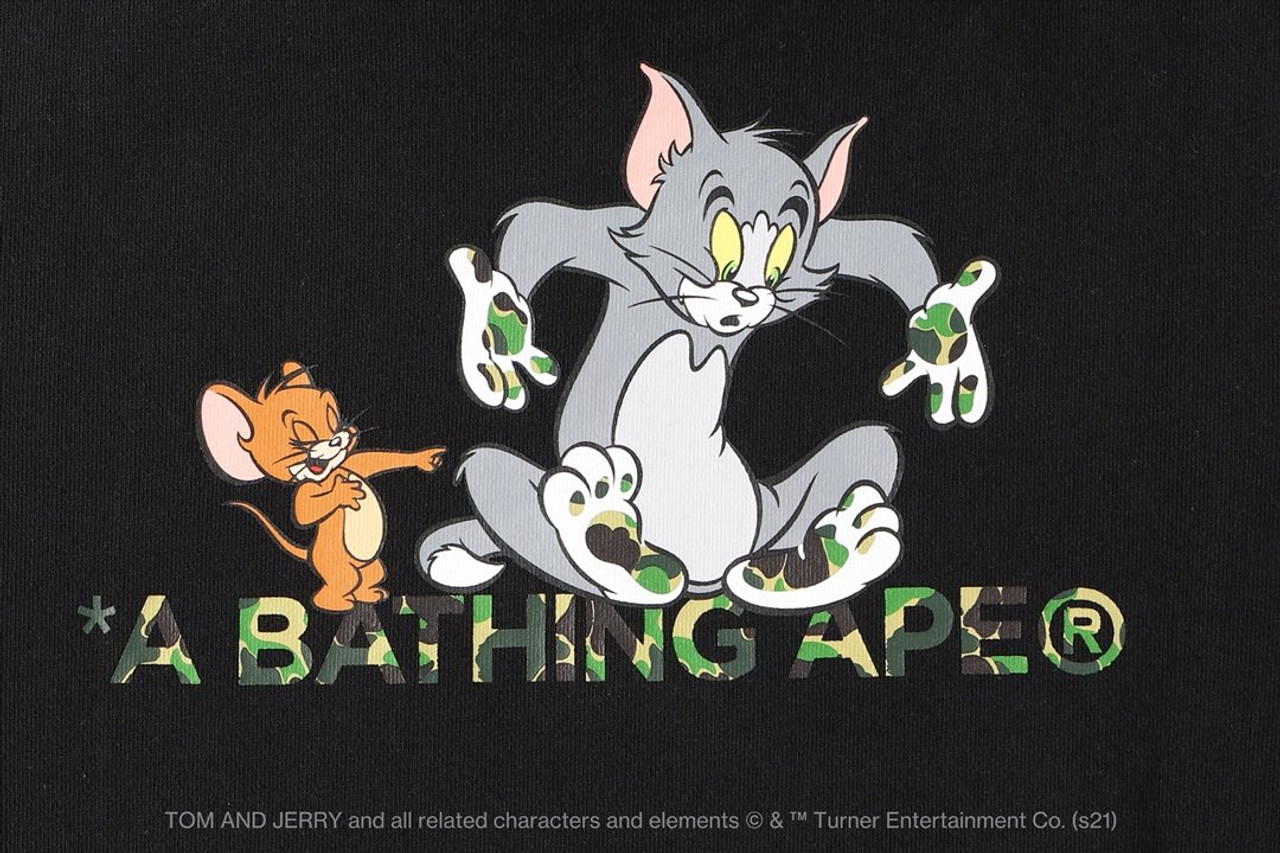 [BAPE X TOM AND JERRY] FOOTPRINTS PULLOVER HOODIE 1H23-114-911