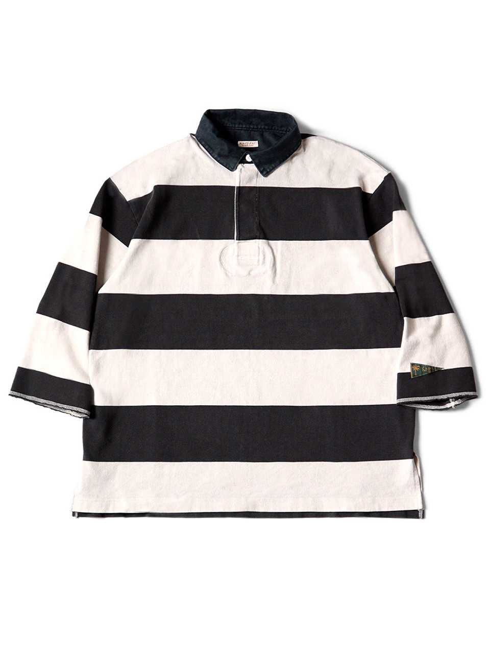 KAPITAL T-Shirt JAIL Border Tenjiku Rugby Shirt (Three-quarter Sleeves)