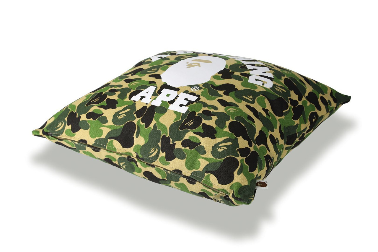 Bape ABC Camo College Square Cushion Blue