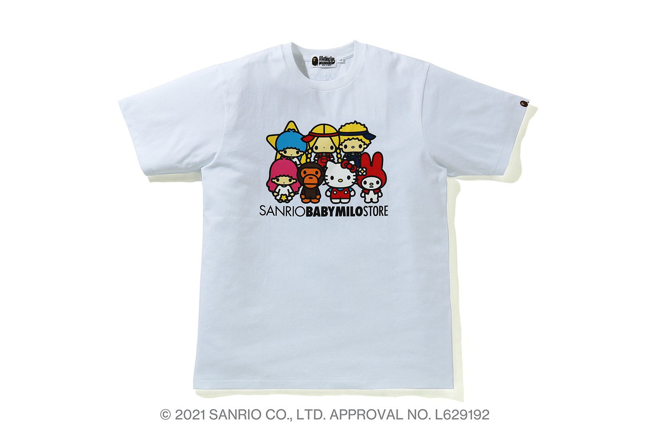 BAPE CUT AND SEWN [BABY MILO X HELLO KITTY] TEE # 4