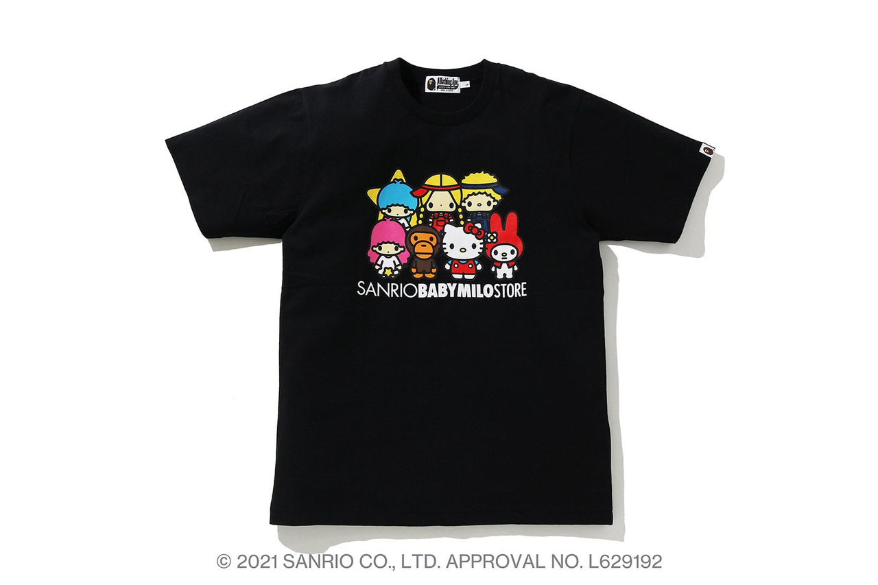 BAPE CUT AND SEWN [BABY MILO X HELLO KITTY] TEE # 4