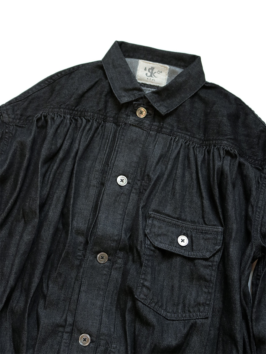 KAPITAL Jacket 8Oz Black Denim Gypsy Blouse 1ST JKT