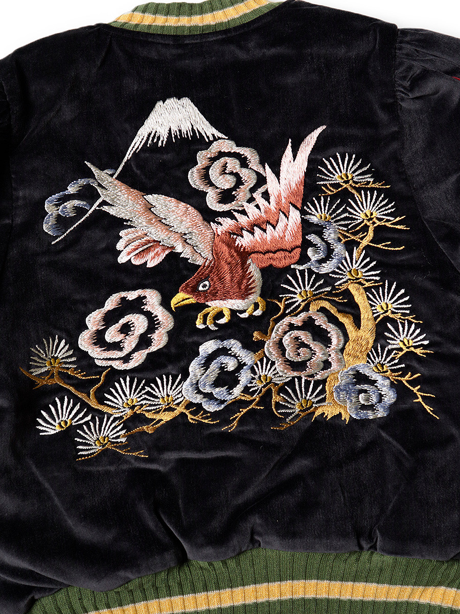 KAPITAL Jacket Sulfide Velveteen Shakespeare Sleeve Souvenir JKT