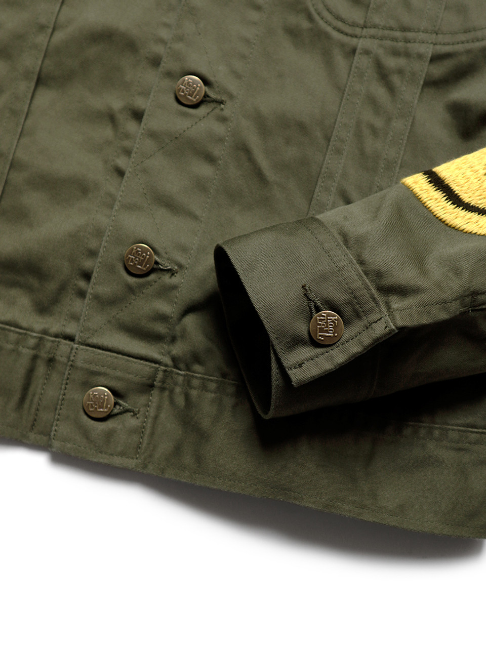 KAPITAL Jacket Vintage Satin Westener LONG (Smile Embroidery)