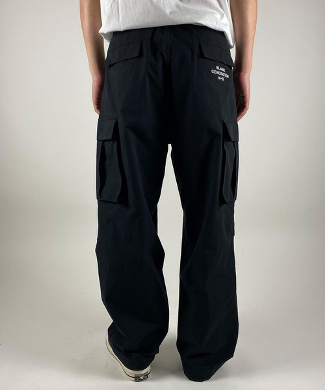 NUMBER (N)INE Pants WIDE-LEG COTTON-NYLON RIPSTOP CARGO