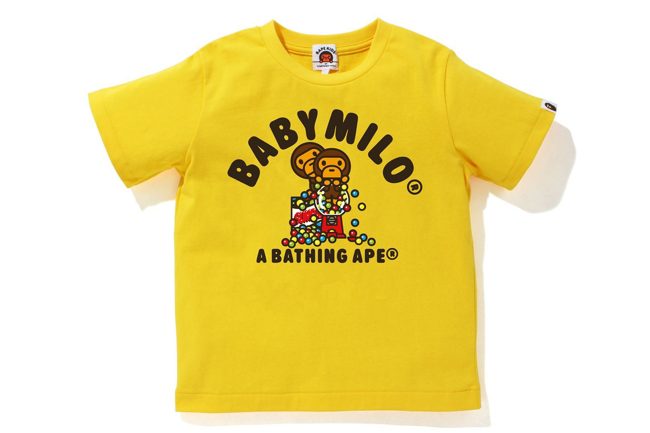 BABY MILO MILO GUM BALL TEE イエロー BAPE T-SHIRT BABY MILO GUM BALL TEE