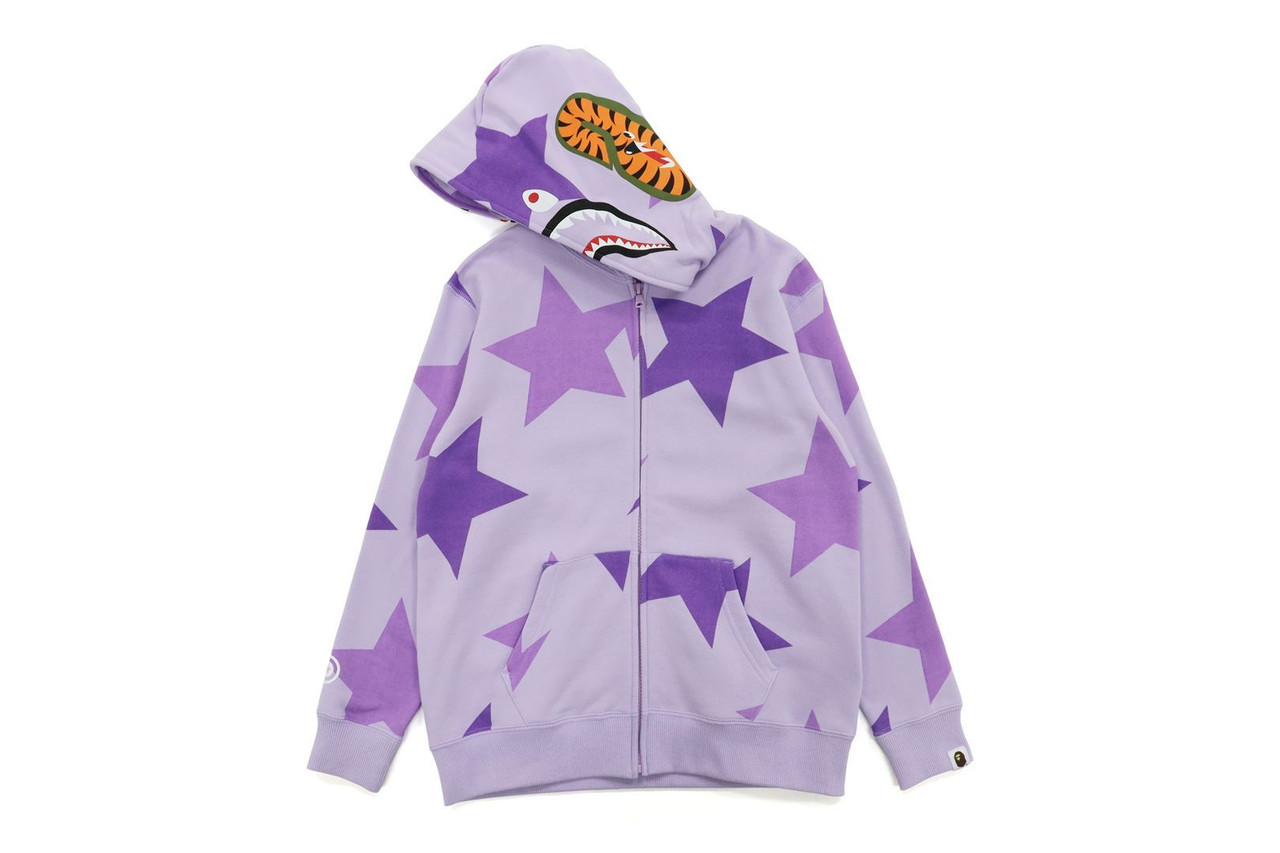 STA PATTERN SHARK FULL ZIP HOODIE 1H80-215-504