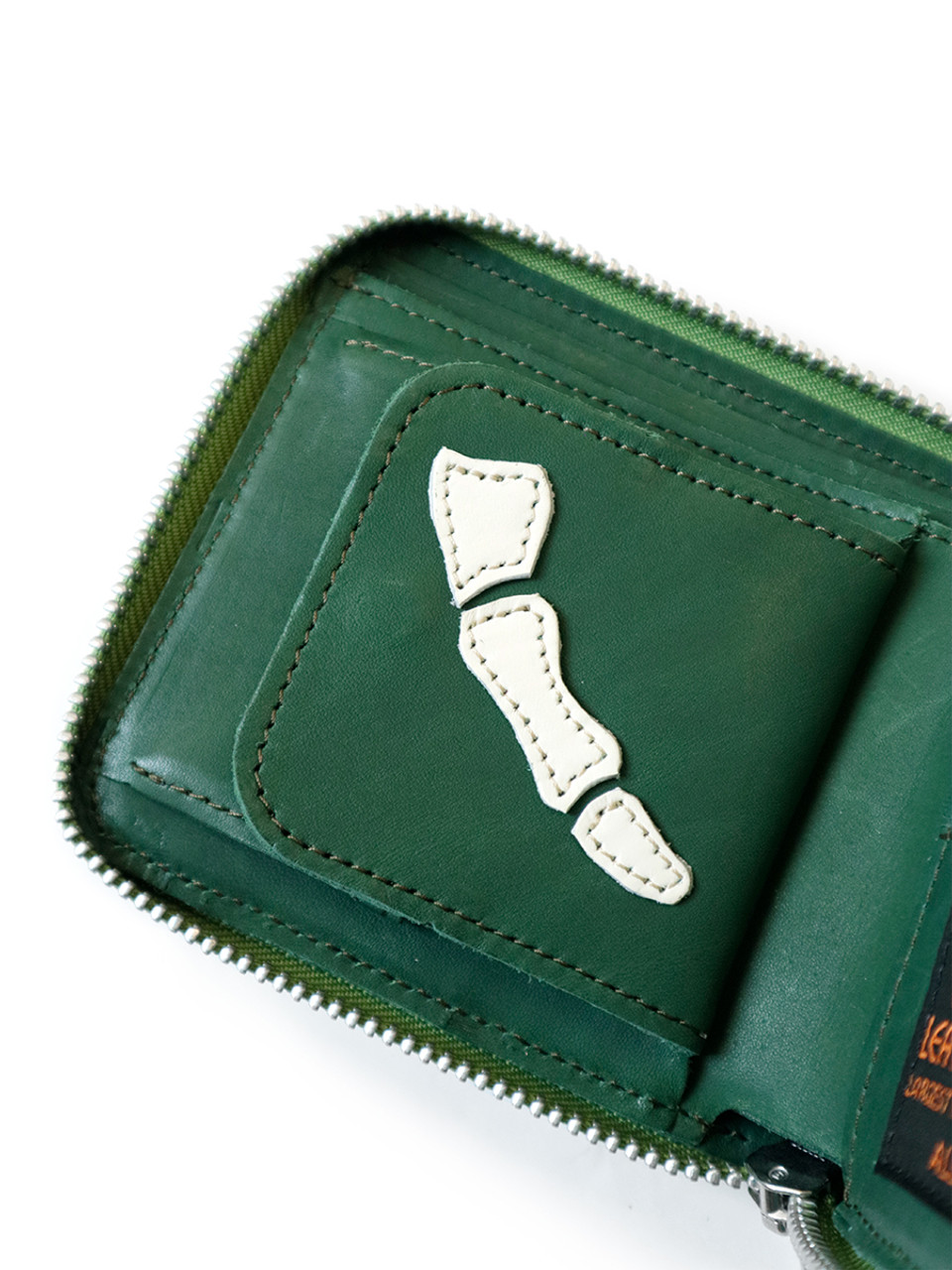 KAPITAL GOODS THUMBS UP BONE HAND ZIP Wallet