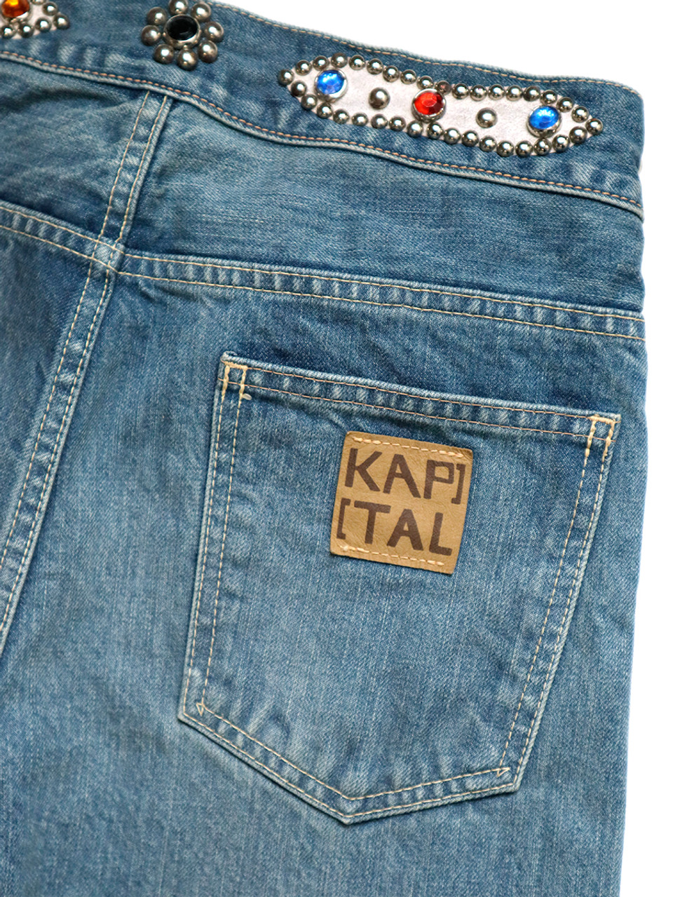 KAPITAL Pants 14Oz Denim 5P OKABILLY L's (Studs Remake)