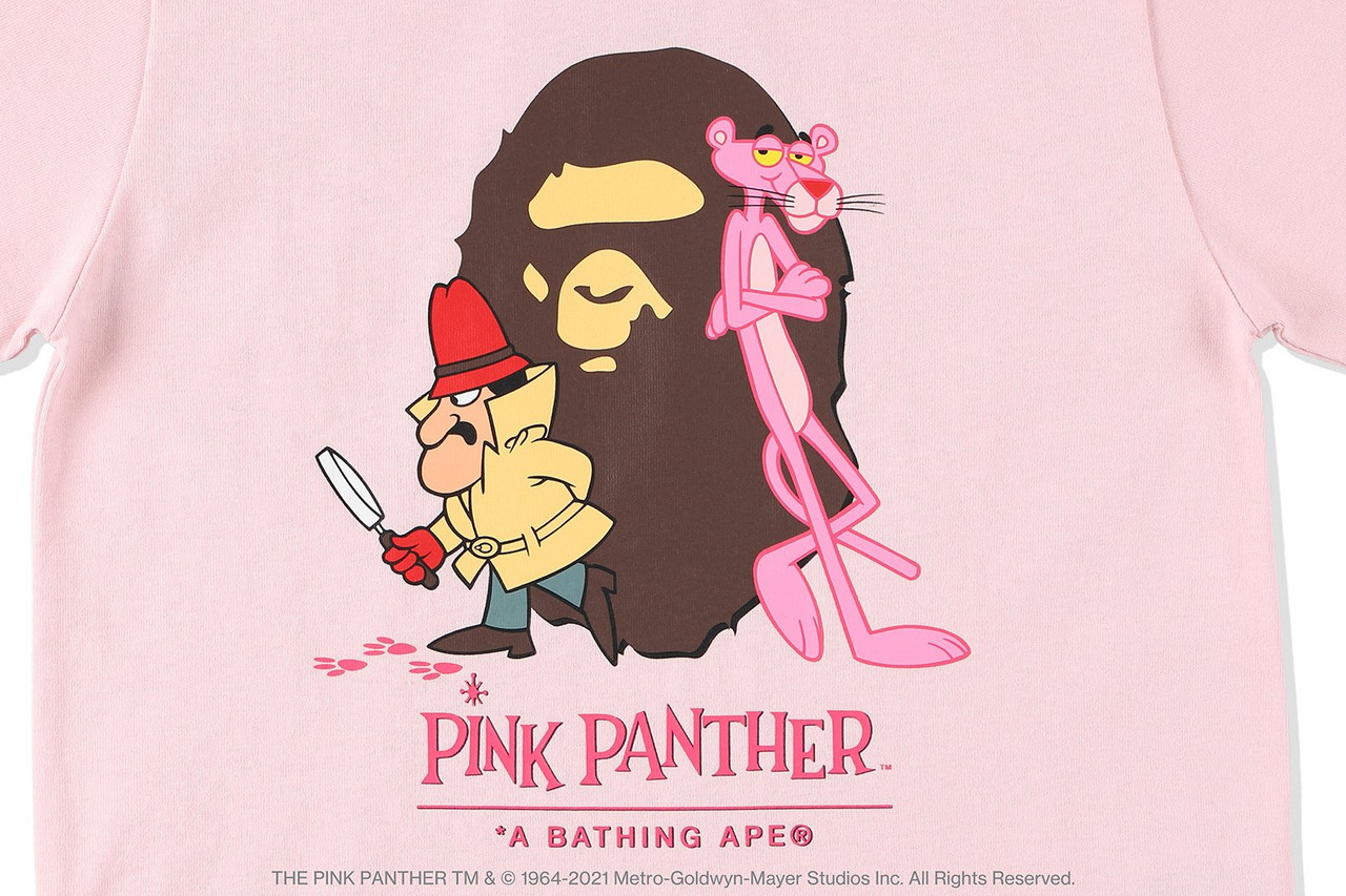 T-SHIRT [BAPE X PINK PANTHER] APE HEAD TEE
