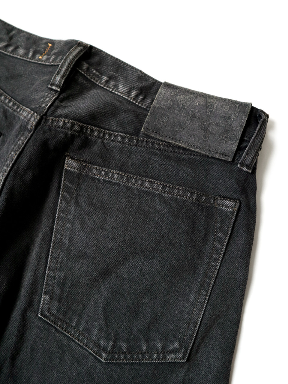 KAPITAL Pants 14Oz Black x Black Denim 5P Monkey CISCO (Processed)