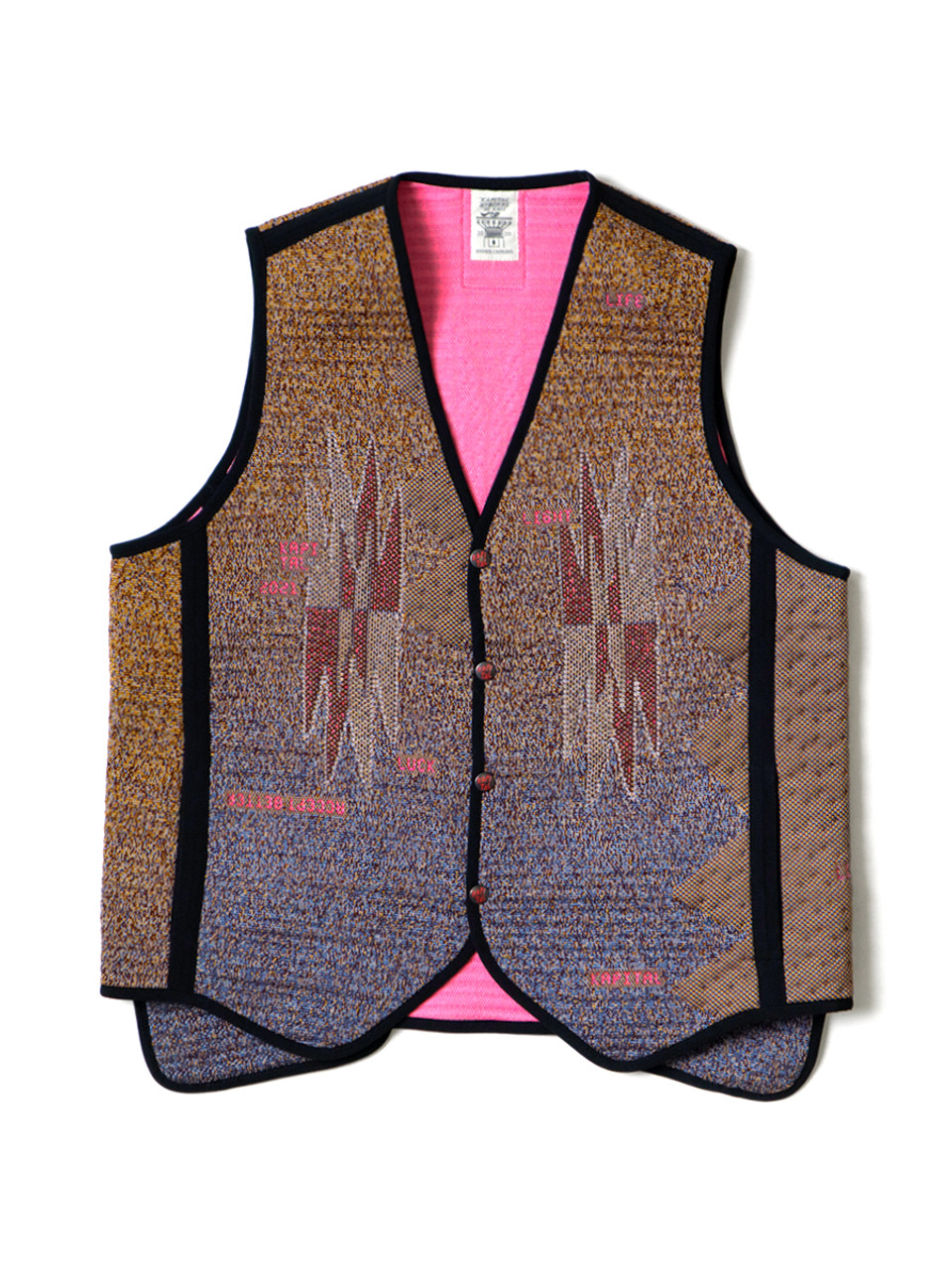 KAPITAL Vest 3D Knit Hyper Chimayo Best 2021