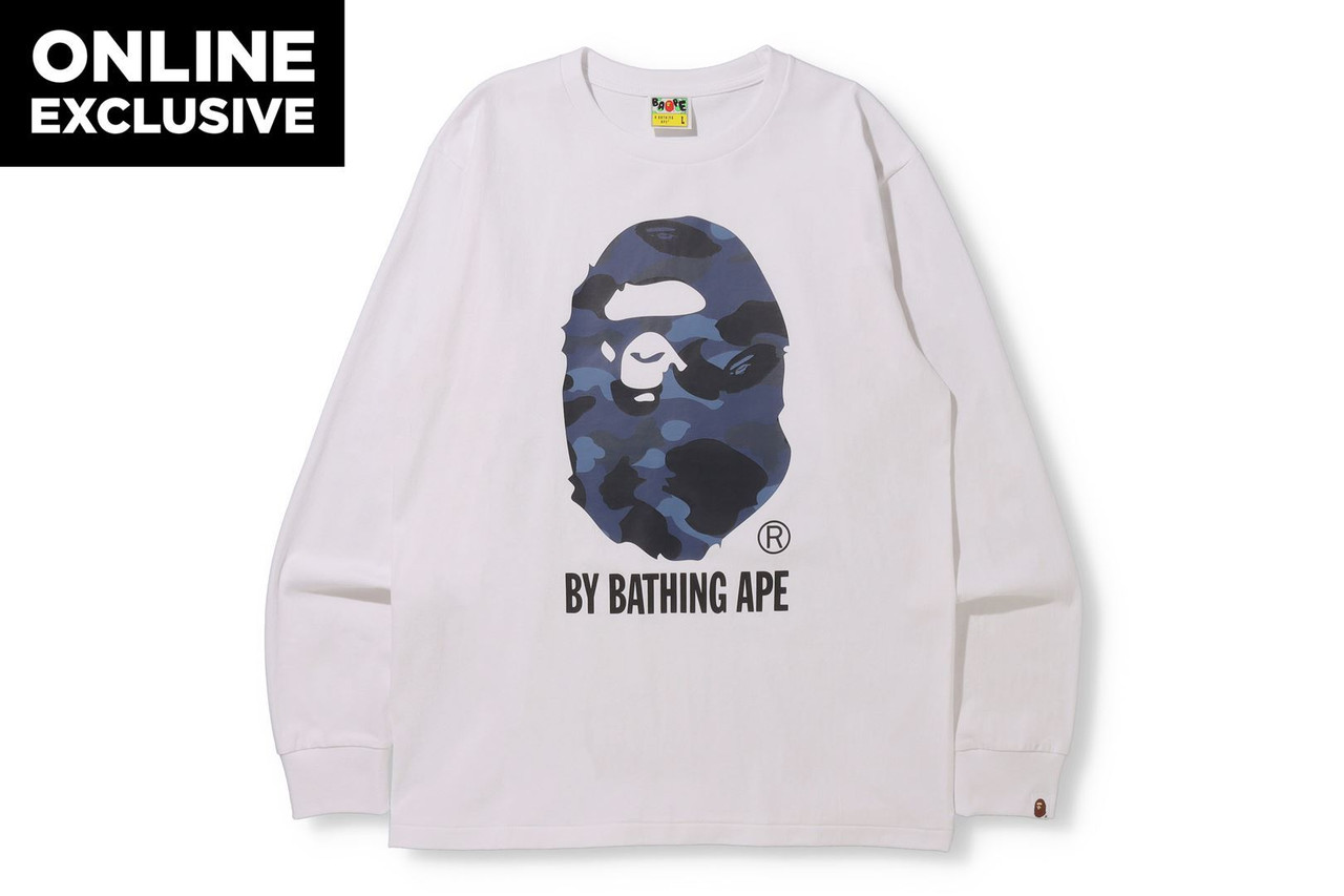 A BATHING APE☆COLOR CAMO ロングスリーブTシャツ BAPE CUT AND SEWN COLOR CAMO BY BATHING APE L/S TEE -ONLINE