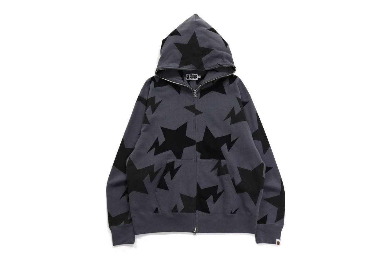 STA PATTERN RELAXED FIT FULL ZIP HOODIE 1H80-115-009