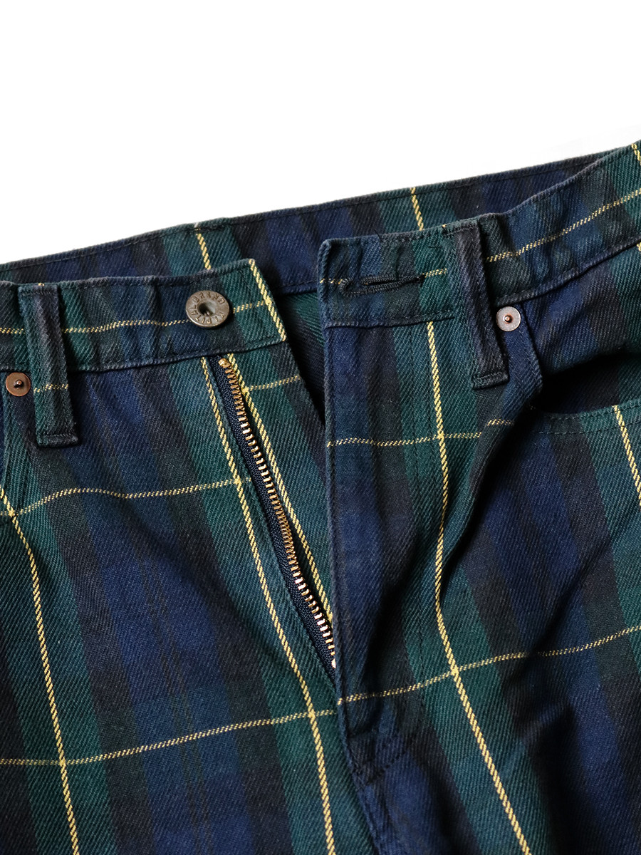 KAPITAL Pants 11Oz Tartan Check 5P Monkey CISCO (Studs Remake)