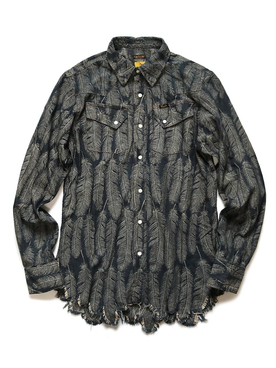 5Oz Feather Denim Western Shirt K2009LS010EK-1129