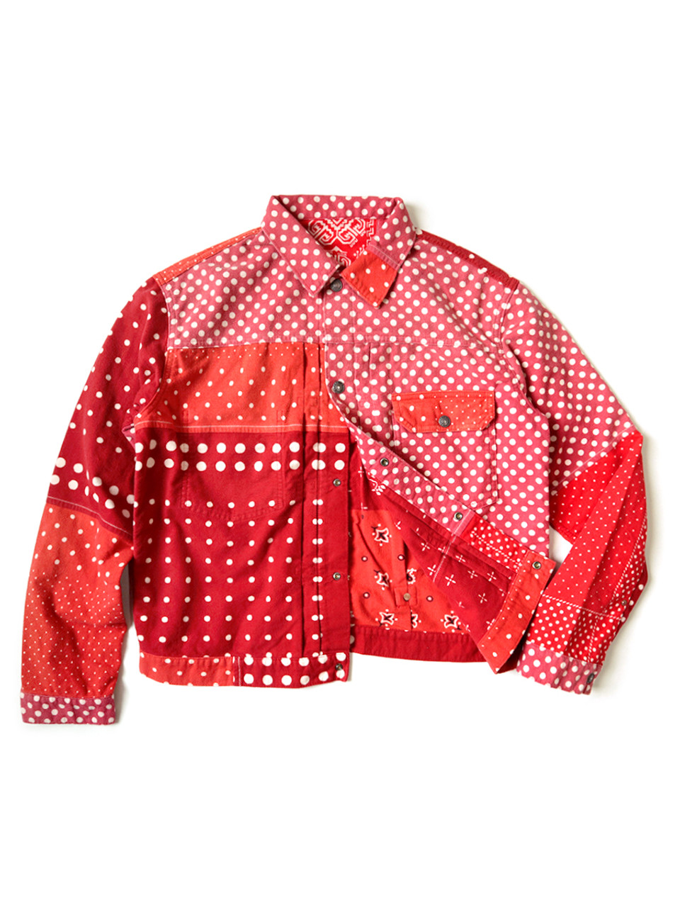 KAPITAL Jacket Nell Polka Dots x Bandana pt Reversible 1ST JKT