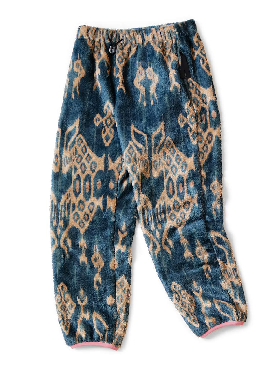 KAPITAL Pants Java Kasuri Pattern Fleece Easy Pants