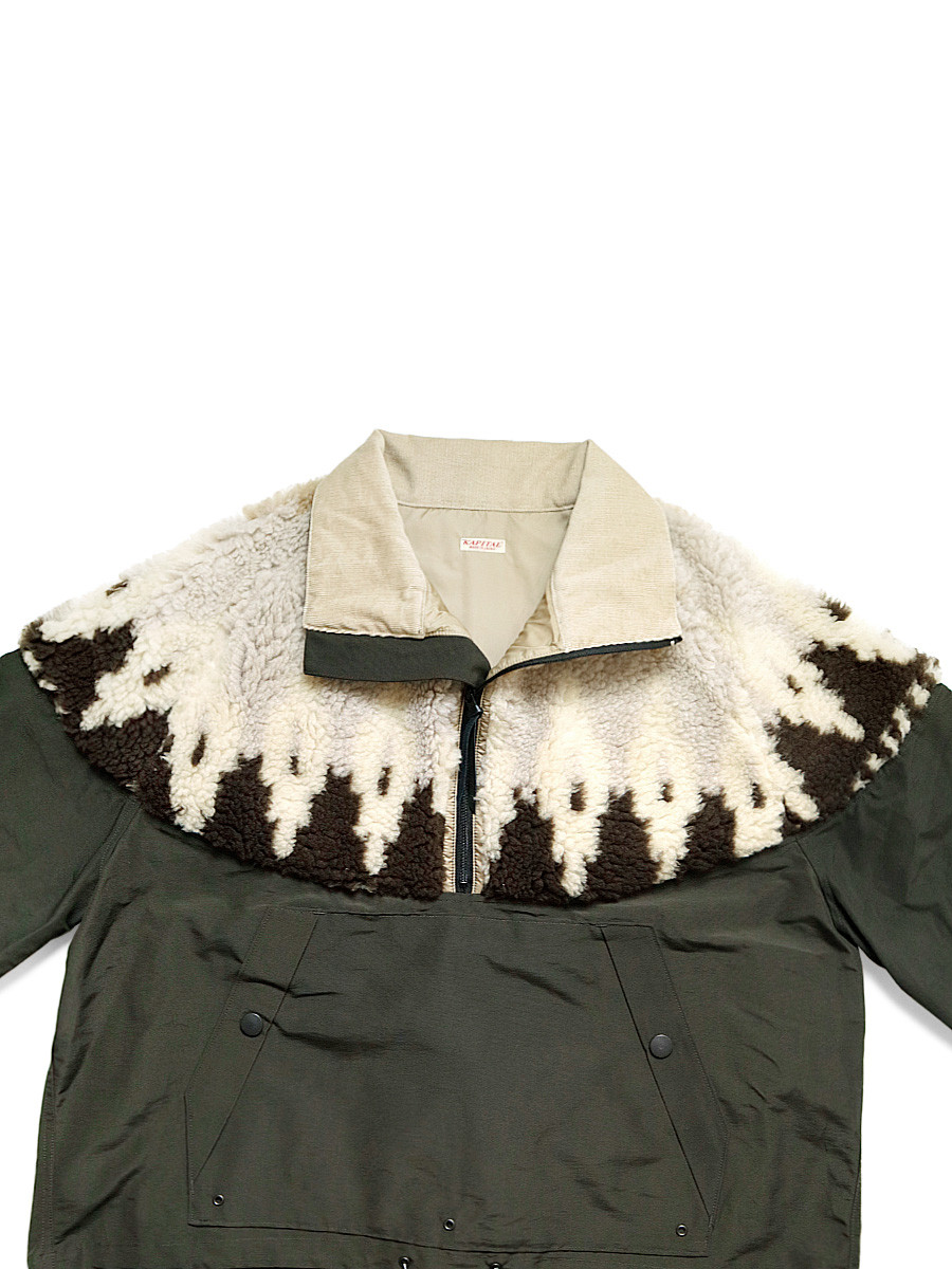 KAPITAL Jacket 60/40 Cross x Bore Fleece Nordic Anorak