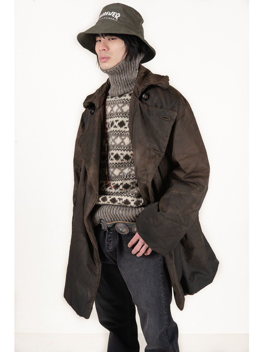 KAPITAL Coat Uneven Dyed Quick-drying Twill P-Yakke