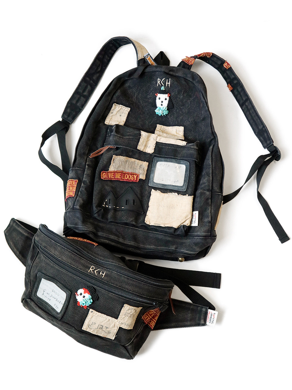 KAPITAL Bag No. 4 Canvas Separate Army Backpack (Journey Remake)