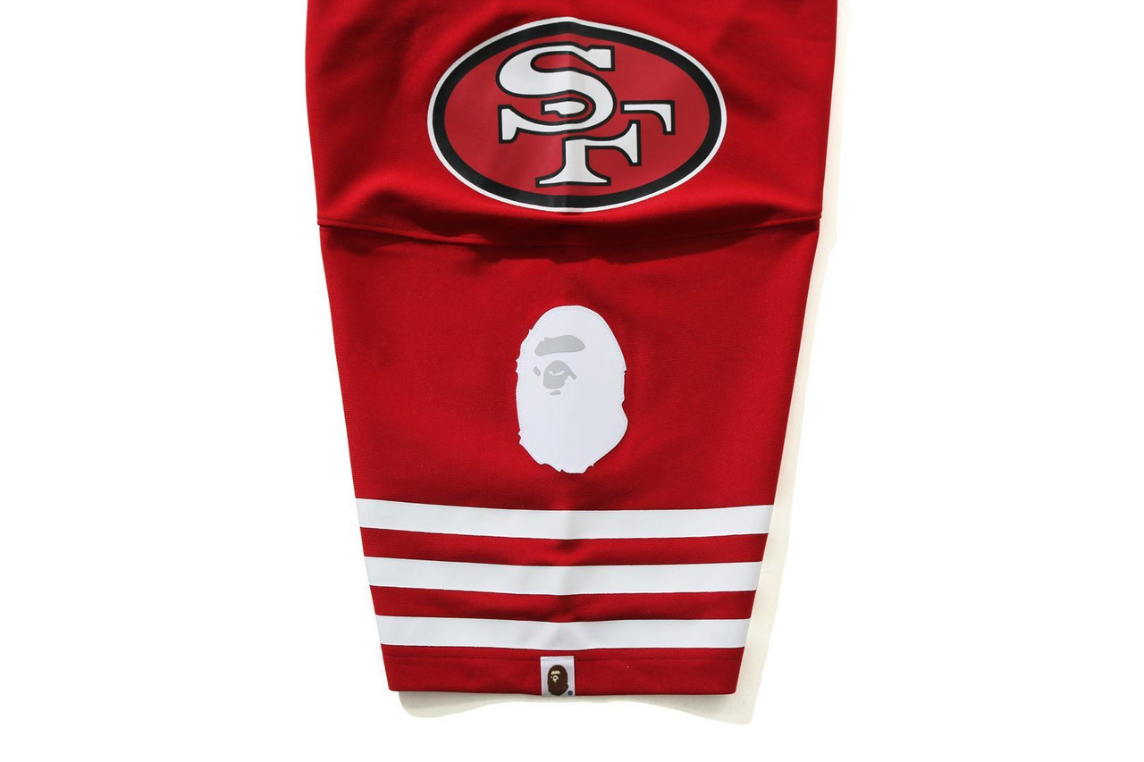 Bape x Mitchell & Ness NFL San Francisco 49ers Legacy Jersey Red