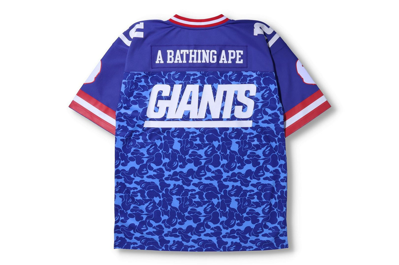 CUT AND SEWN [BAPE X MITCHELL & NESS] NFL NEW YORK GIANTS