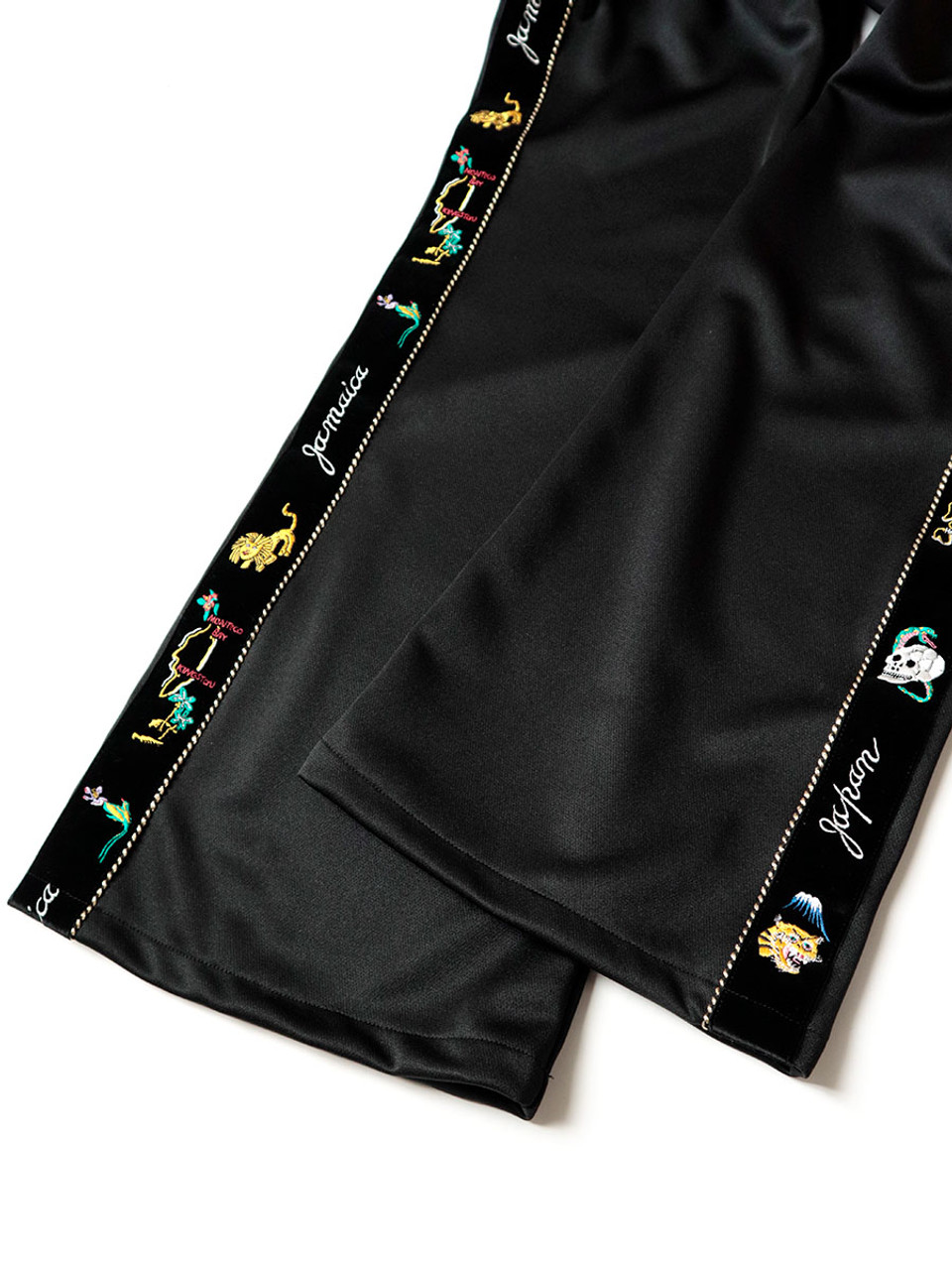 KAPITAL Pants Ska Tape Jersey JAM Flare Track Pants