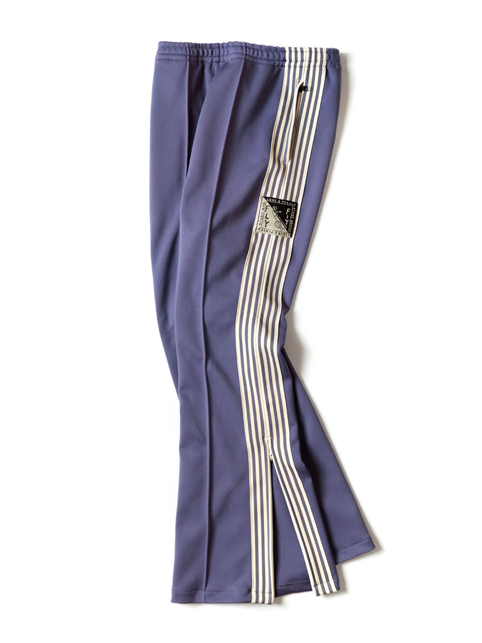 KAPITAL Flared Striped Tech-Jersey Track Pants for Men